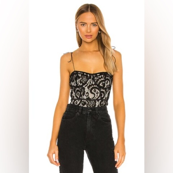 Superdown Stasia Lace Bodysuit - Picture 1 of 9